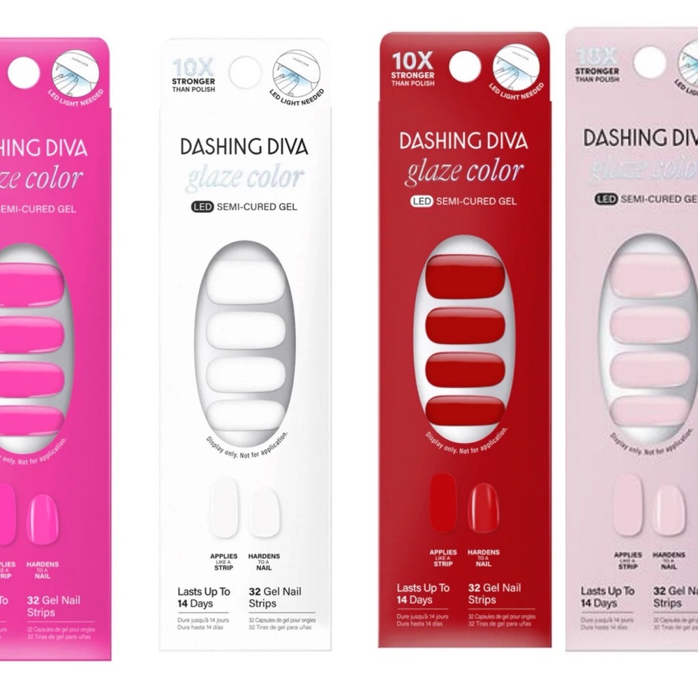 Dashing Diva Glaze Color Gel Nail Strips Set